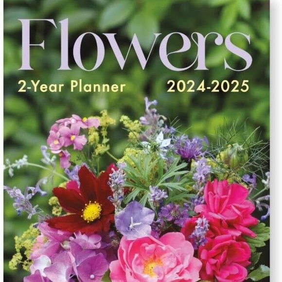 2024-2025 Value Pocket Calendar for Planning, Scheduling - Flowers - Picture 1 of 6